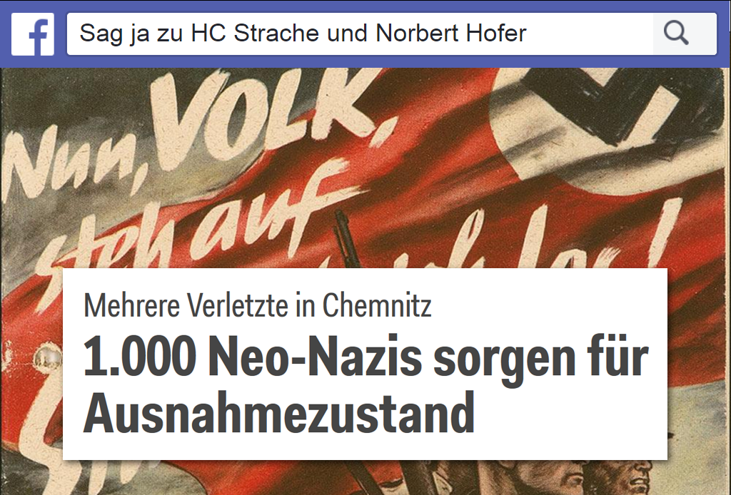 Goebbels Zitat in FPÖ-Gruppe und Wolfgang Jung gefällt Neo-Nazi Aufmarsch in Chemnitz