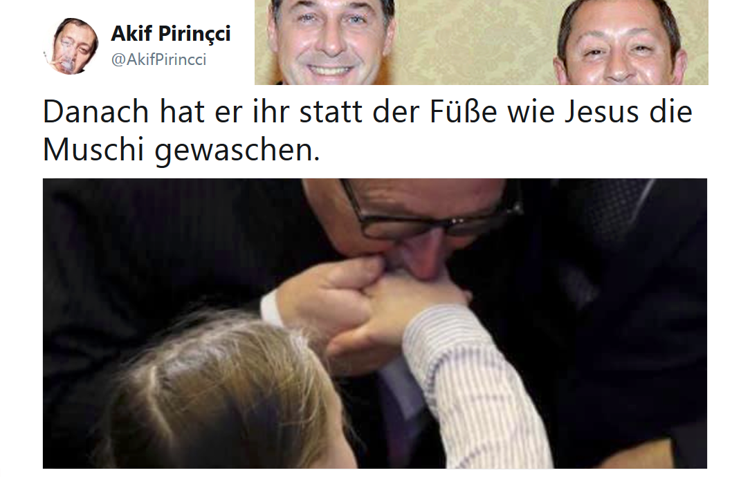 „statt Füße die Muschi gewaschen“ Straches Gastredner Akif Pirinçci vs. Jean-Claude Juncker und Greta Thunberg