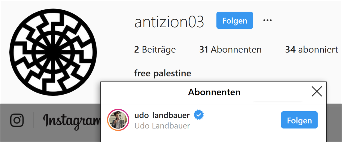 Udo Landbauers Instagram-Abos: Ein Neonazi und Identitäre